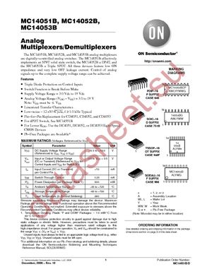 MC14051BDTR2G datasheet  